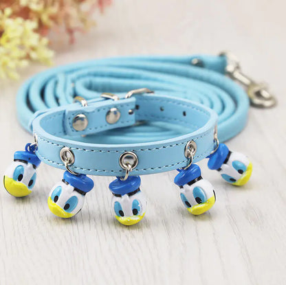 Dog and Cat Collars with Bell and Leash for Pets