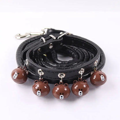 Dog and Cat Collars with Bell and Leash for Pets