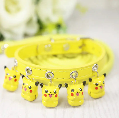 Dog and Cat Collars with Bell and Leash for Pets